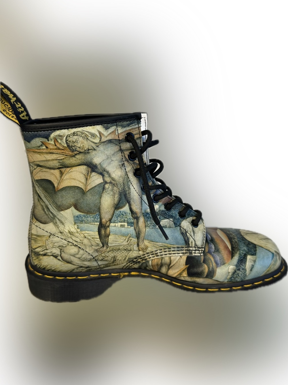 Rare Dr. Martens 1460 William Blake Art Print Boots Men’s US 11 EU 45 Surreal - Picture 4 of 9